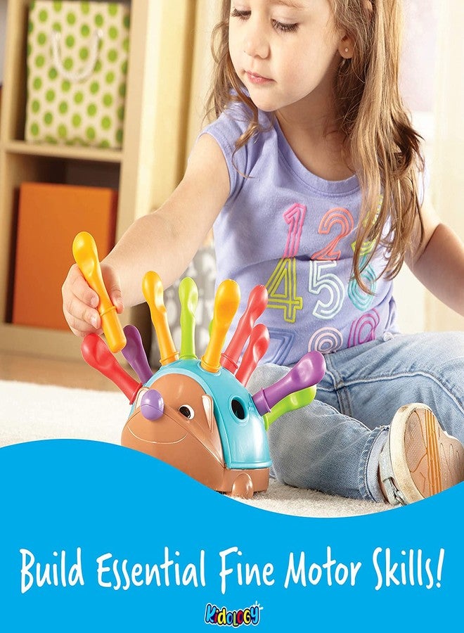 Kidology Pull Out Spike Toy for Kids Age 18+ Months | Fine Motor and Sensory Hedgehog Toddler Learning Toys | Montessori, Educational Games for Counting, Color, Sorting | Ideal for Gifting - Image 5
